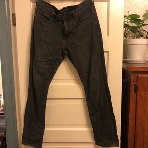 Men’s dark gray jeans